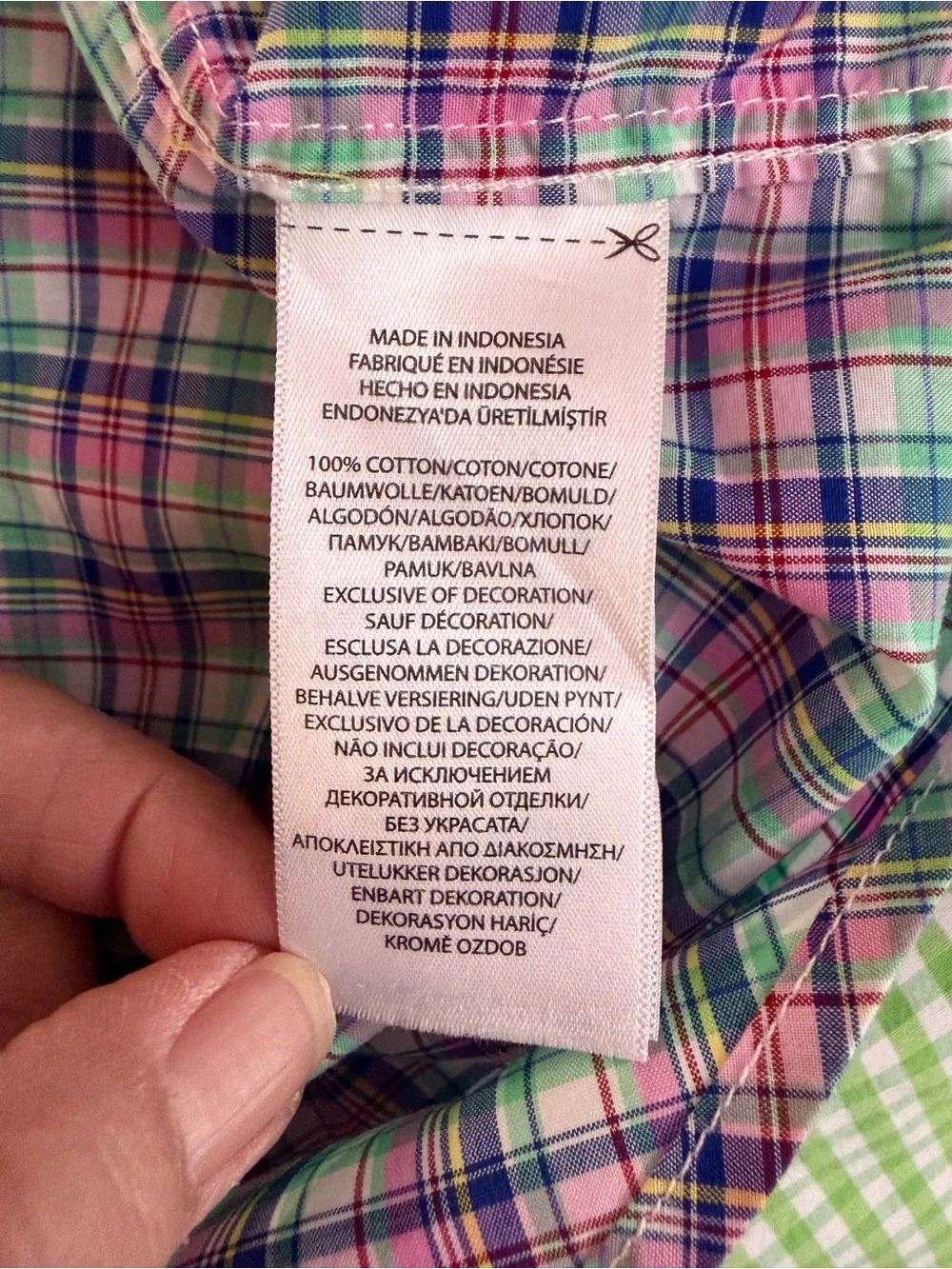 Ralph Lauren colorful plaid